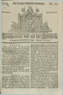 Correspondent von und fuer Schlesien. 1831, No. 81 (8 Oktober)