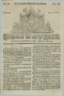 Correspondent von und fuer Schlesien. 1831, No. 88 (2 November) + dod.