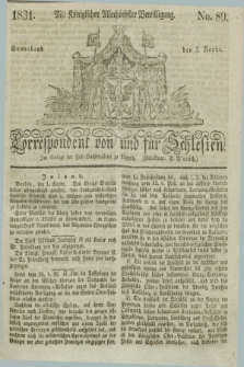 Correspondent von und fuer Schlesien. 1831, No. 89 (5 November)