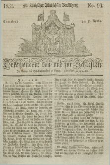 Correspondent von und fuer Schlesien. 1831, No. 93 (19 November)