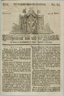 Correspondent von und fuer Schlesien. 1831, No. 95 (26 November)