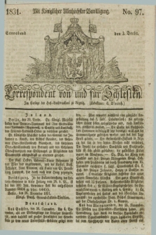 Correspondent von und fuer Schlesien. 1831, No. 97 (3 December)