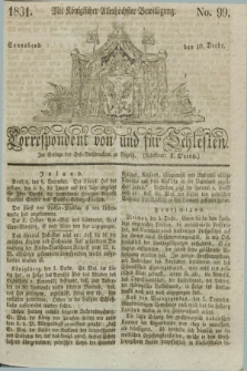 Correspondent von und fuer Schlesien. 1831, No. 99 (10 December)