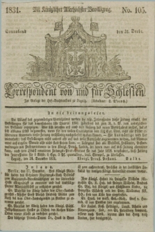 Correspondent von und fuer Schlesien. 1831, No. 105 (31 December)