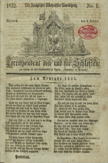 Correspondent von und fuer Schlesien. 1832, No. 1 (4 Januar) + dod.
