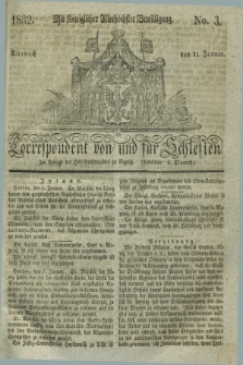 Correspondent von und fuer Schlesien. 1832, No. 3 (11 Januar) + dod.