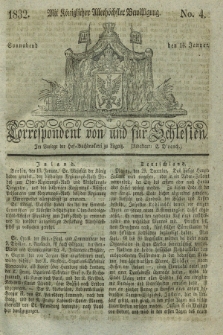 Correspondent von und fuer Schlesien. 1832, No. 4 (14 Januar)