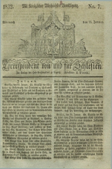 Correspondent von und fuer Schlesien. 1832, No. 7 (25 Januar) + dod.