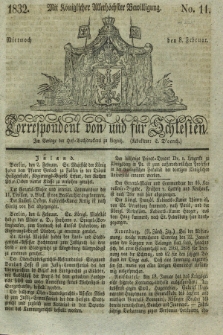Correspondent von und fuer Schlesien. 1832, No. 11 (8 Februar) + dod.