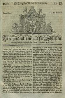 Correspondent von und fuer Schlesien. 1832, No. 12 (11 Februar)