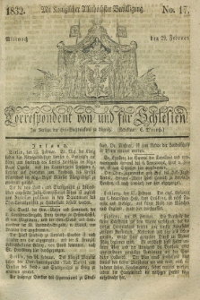 Correspondent von und fuer Schlesien. 1832, No. 17 (29 Februar) + dod.