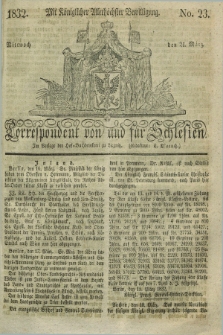 Correspondent von und fuer Schlesien. 1832, No. 23 (21 März) + dod.