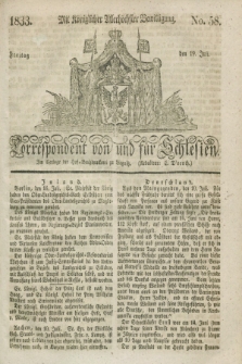 Correspondent von und fuer Schlesien. 1833, No. 58 (19 Juli)