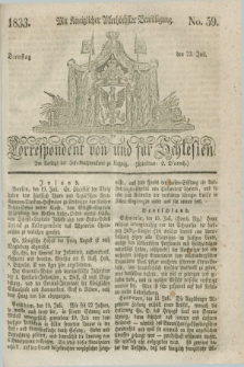 Correspondent von und fuer Schlesien. 1833, No. 59 (23 Juli) + dod.