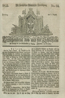 Correspondent von und fuer Schlesien. 1833, No. 64 (9 August) + dod.