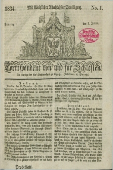 Correspondent von und fuer Schlesien. 1834, No. 1 (3 Januar)