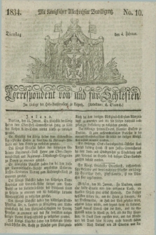 Correspondent von und fuer Schlesien. 1834, No. 10 (4 Februar) + dod.