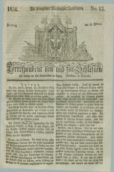 Correspondent von und fuer Schlesien. 1834, No. 13 (14 Februar)