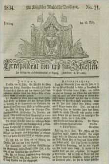 Correspondent von und fuer Schlesien. 1834, No. 21 (14 März)