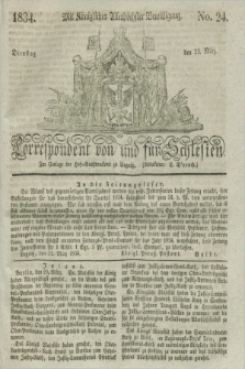 Correspondent von und fuer Schlesien. 1834, No. 24 (25 März) + dod.