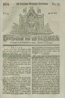 Correspondent von und fuer Schlesien. 1834, No. 31 (18 April)