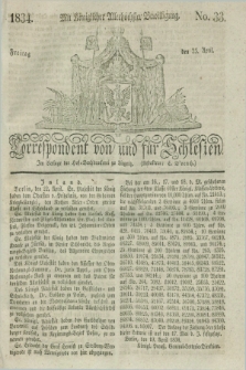 Correspondent von und fuer Schlesien. 1834, No. 33 (25 April)