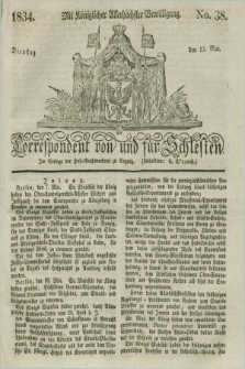 Correspondent von und fuer Schlesien. 1834, No. 38 (13 Mai) + dod.