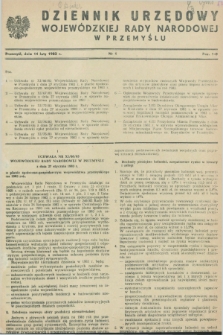 Dziennik Urzędowy Wojewódzkiej Rady Narodowej w Przemyślu. 1983, nr 1 (14 luty)