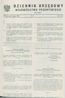 Dziennik Urzędowy Województwa Przemyskiego. 1985, nr 3 (12 lutego)
