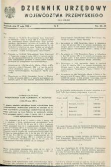 Dziennik Urzędowy Województwa Przemyskiego. 1985, nr 5 (17 maja)