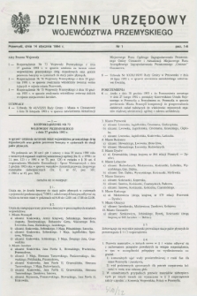 Dziennik Urzędowy Województwa Przemyskiego. 1994, nr 1 (14 stycznia)