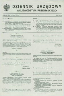 Dziennik Urzędowy Województwa Przemyskiego. 1994, nr 11 (14 lipca)