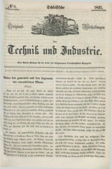 Schlesische Original - Mittheilungen über Technik und Industrie. 1842, № 8 ([17 December])