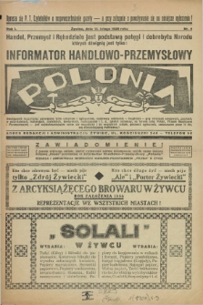 Informator Handlowo-Przemysłowy Polonia. R.1, nr 4 (15 lutego 1928)