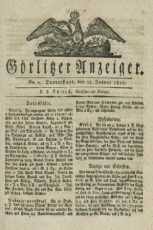 Görlitzer Anzeiger. 1825, No. 2 (13 Januar)