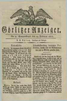 Görlitzer Anzeiger. 1825, No. 8 (24 Februar) + dod.