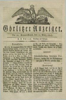 Görlitzer Anzeiger. 1825, No. 10 (10 März)