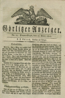 Görlitzer Anzeiger. 1825, No. 11 (17 März)