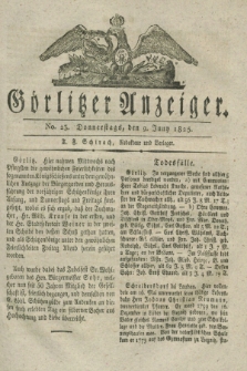 Görlitzer Anzeiger. 1825, No. 23 (9 Juny)