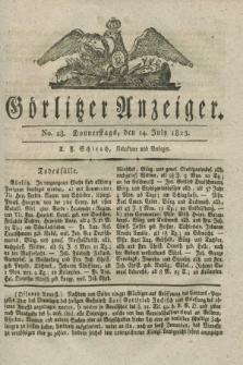 Görlitzer Anzeiger. 1825, No. 28 (14 July)