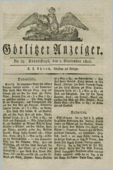 Görlitzer Anzeiger. 1825, No. 35 (1 September) + dod.