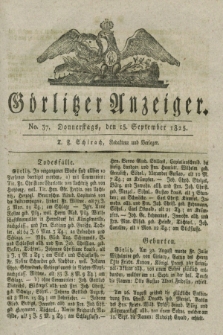 Görlitzer Anzeiger. 1825, No. 37 (15 September)