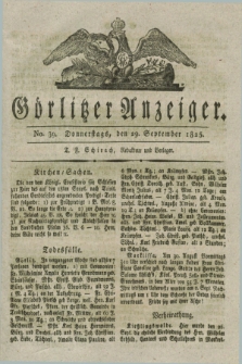 Görlitzer Anzeiger. 1825, No. 39 (29 September) + dod.