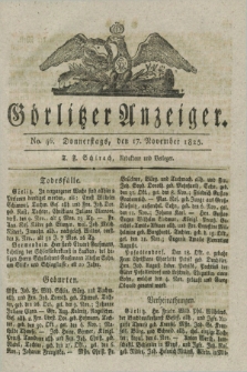 Görlitzer Anzeiger. 1825, No. 46 (17 November) + dod.