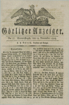 Görlitzer Anzeiger. 1825, No. 47 (24 November)
