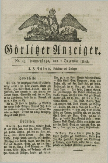 Görlitzer Anzeiger. 1825, No. 48 (1 Dezember) + dod.