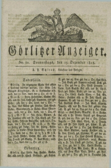 Görlitzer Anzeiger. 1825, No. 50 (15 Dezember)