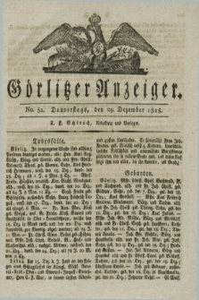 Görlitzer Anzeiger. 1825, No. 52 (29 Dezember) + dod.