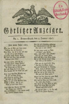 Görlitzer Anzeiger. 1827, No. 1 (4 Januar)