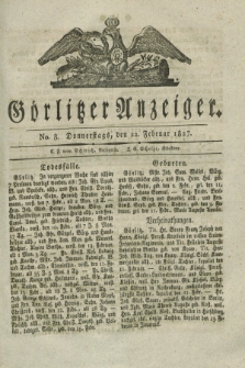 Görlitzer Anzeiger. 1827, No. 8 (22 Februar) + dod.
